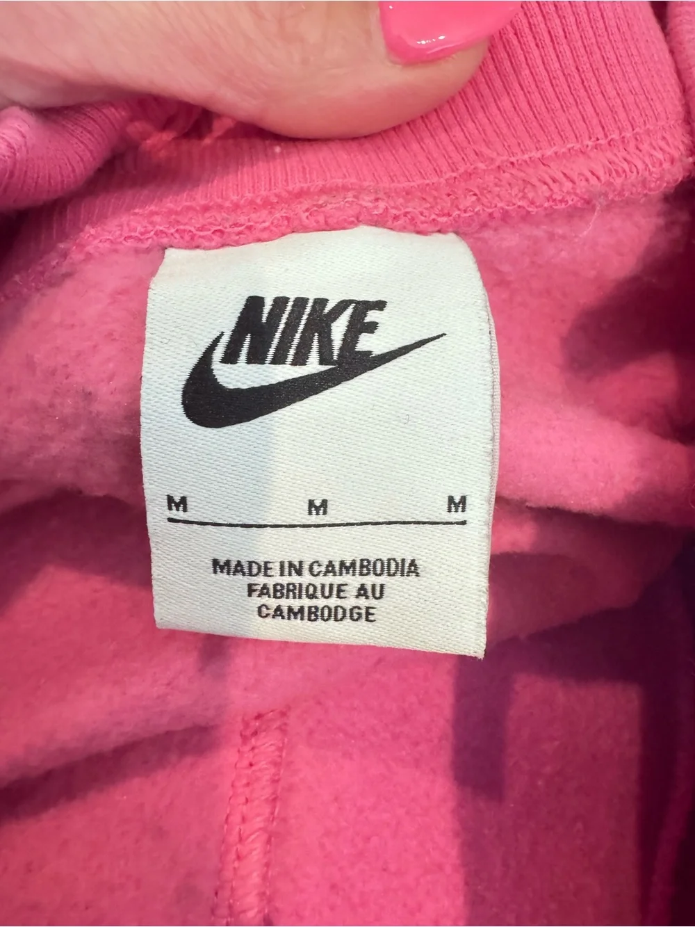 Nike Phoenix Fleece Playful Pink High Rise Joggers Size M NEW - Picture 4 of 7